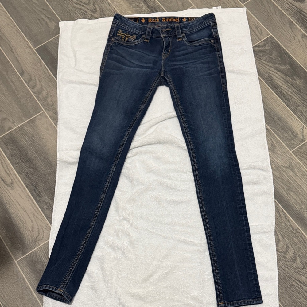 Rock Revival Women's Dark Blue Skinny Jeans